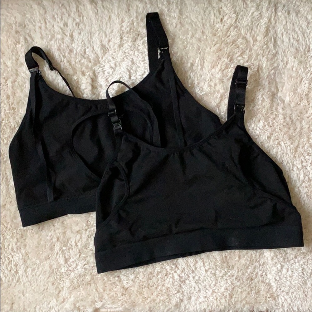 Set of 2 Large Maternity Nursing Pumping Bras